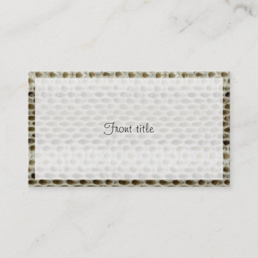 Slangenhuidtextuur - reptielenhuid visitekaartje (Voorkant)