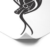 slangenkop-vector poster (Hoek)