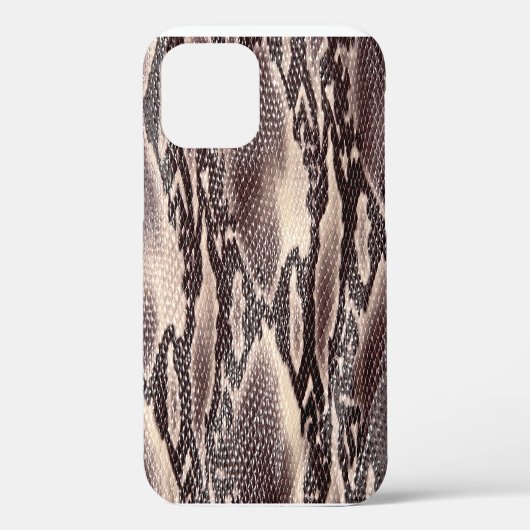 Slangenleer: naadloze bruine textuur Case-Mate iPhone case (Achterkant)
