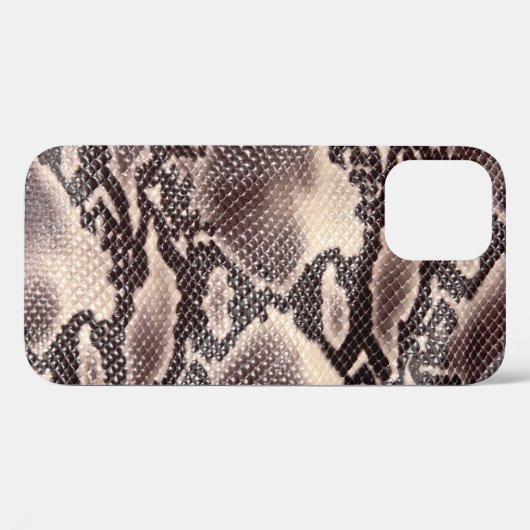 Slangenleer: naadloze bruine textuur Case-Mate iPhone case (Achterkant (horizontaal))