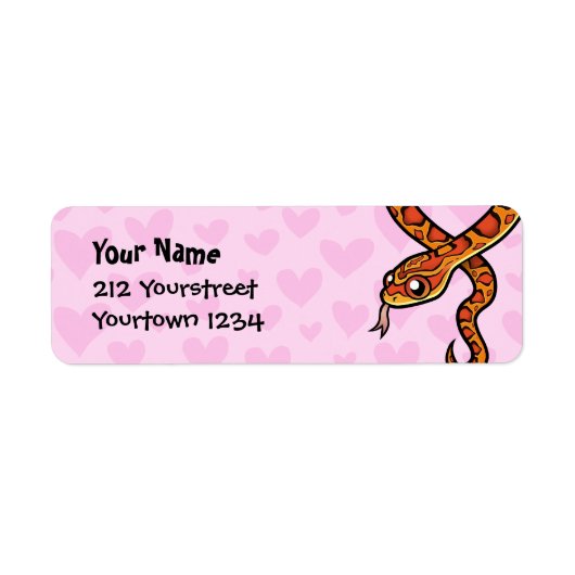 Slangenliefde Etiket (Voorkant)