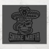 Slangenmaffia Sparkling Wijnetiket (Enkel label)
