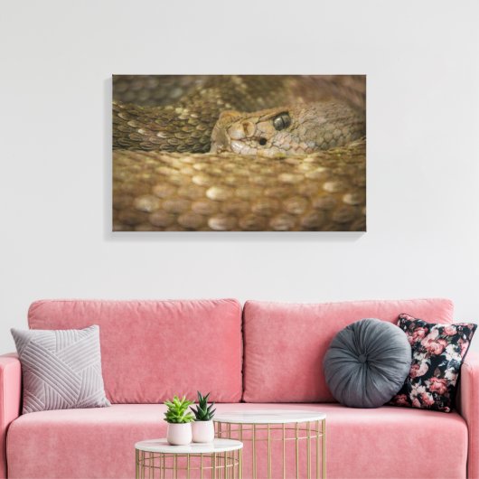 slangenoog canvas afdruk (Insitu (Woonkamer))