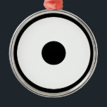 slangenoog metalen ornament<br><div class="desc">Deze KAMON heet 'Janome' in Japan.</div>