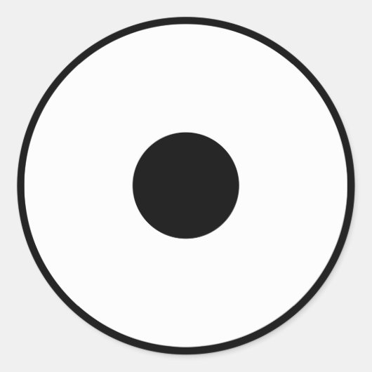 slangenoog ronde sticker (Voorkant)