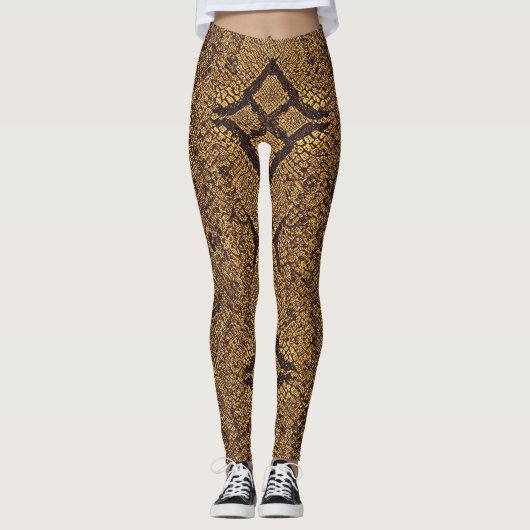 slangenpatroon met diamantrug leggings (Voorkant)
