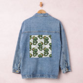 Slangenpatroonontwerp - Wit Denim Jacket (Hangar)