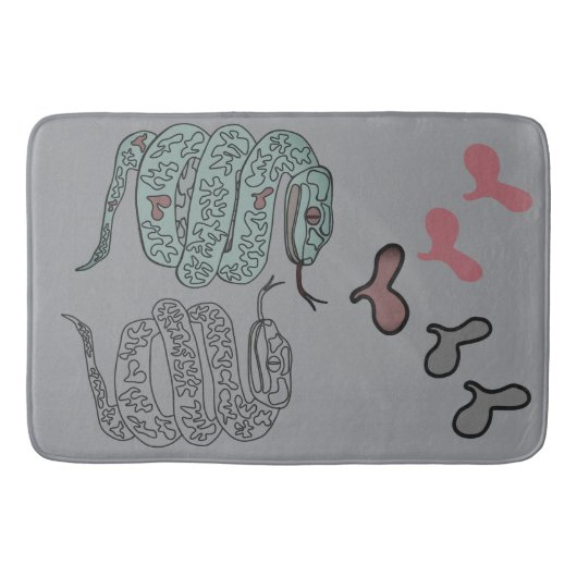 Slangenprint Badmat (Voorkant)