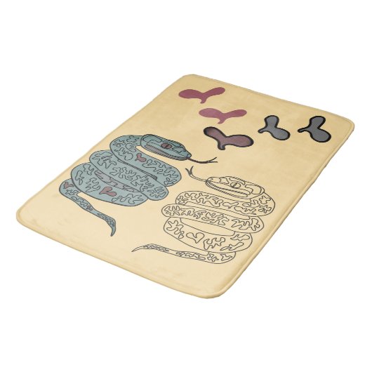 Slangenprint Badmat (Gekanteld)