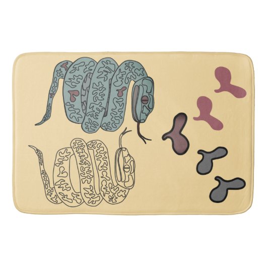 Slangenprint Badmat (Voorkant)