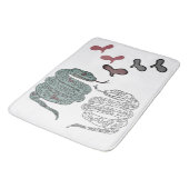 Slangenprint Badmat (Gekanteld)
