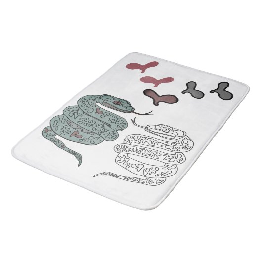 Slangenprint Badmat (Gekanteld)