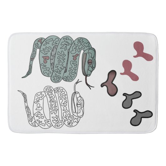 Slangenprint Badmat (Voorkant)