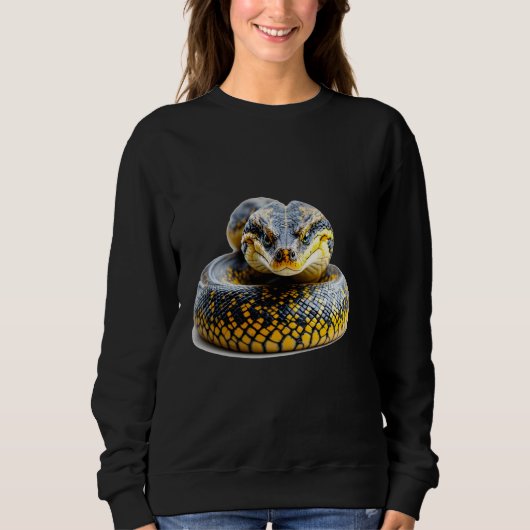 Slangenpython reptiel krachtige hypnotische domina trui (Voorkant)