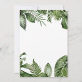 Slangenreptiel Baby shower Kaart (Achterkant)