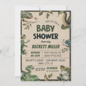 Slangenreptiel Baby shower Kaart (Voorkant)