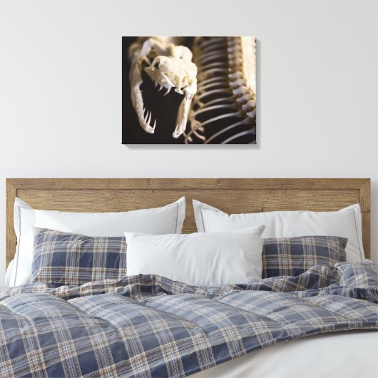Slangenskelet kunst - canvas (Insitu (Slaapkamer))