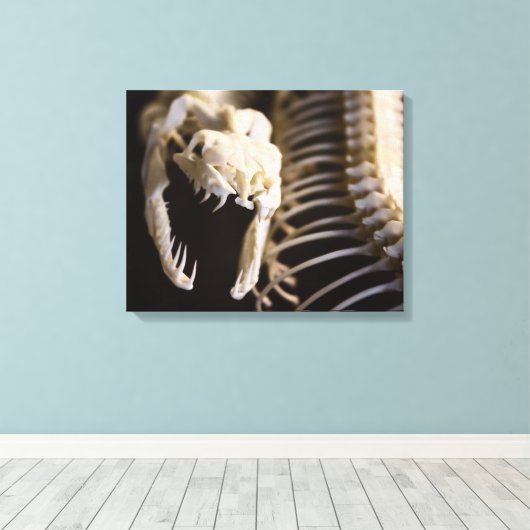 Slangenskelet kunst - canvas (Insitu (Houten vloer))