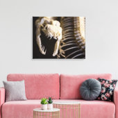 Slangenskelet kunst - canvas afdruk (Insitu (Woonkamer))