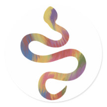 Slangenslang in acrylstijl Sticker