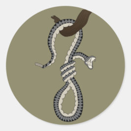 slangenslang ronde sticker