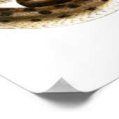  slangentekening-bruin-gevlekt-Afrikaans Poster (Hoek)