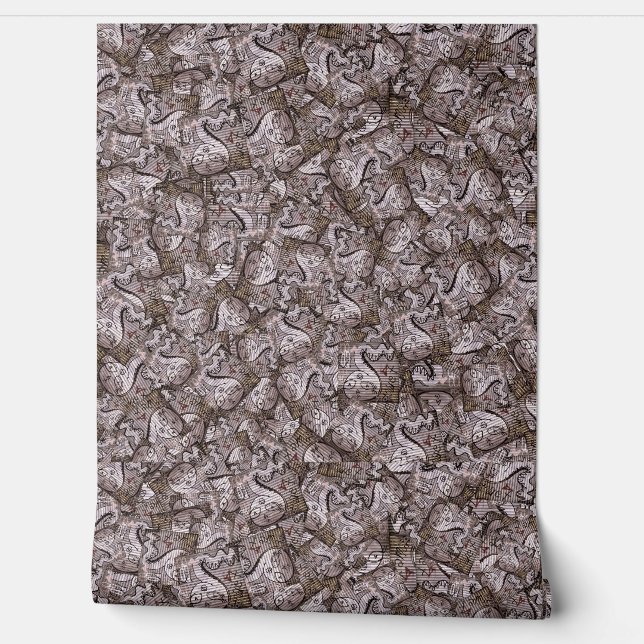 Slangentekening graffiti patroon behang (Afrollen)