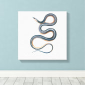  slangentekening Victoriaans Art Nouveau Snake Canvas Afdruk (Insitu (Houten vloer))