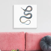  slangentekening Victoriaans Art Nouveau Snake Canvas Afdruk (Insitu (Woonkamer))