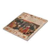 Slangentelling van zoon Indiase Renaissance Fabel Tegeltje (Zijkant)