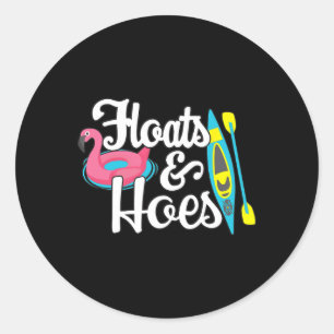 Slangentocht Float Day Floats en Hoes Funny Lake B Ronde Sticker
