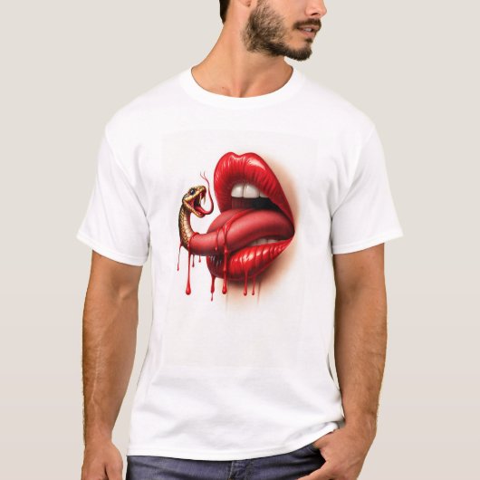 Slangentong T-shirt (Voorkant)