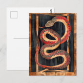Slangentotoem – Transformatorisch Deco-symbool Briefkaart (Voorkant / Achterkant)