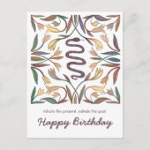 Slangenvines Inspirerende Magische Gelukkige Verja Briefkaart (Voorkant)