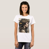 Slangenvrouw kunst t-shirt (Voorkant volledig)