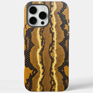 Slangenwacht: Gele luipaardhuid iPhone 16 Pro Max Hoesje
