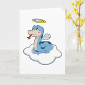 Slangenwolk Engel Kaart (Gele Bloem)