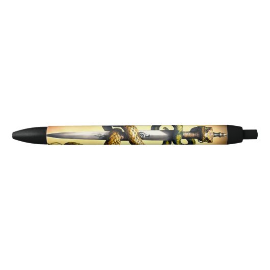 Slangenzwaard Zwarte Inkt Pen (Voorkant)