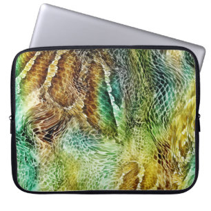 Slanghuid: exotische achtergrond textuur laptop sleeve