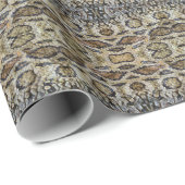 Slanghuid Patroon Textuur Cadeaupapier (Rol Hoek)