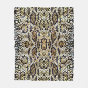 Slanghuid Patroon Textuur Fleece Deken