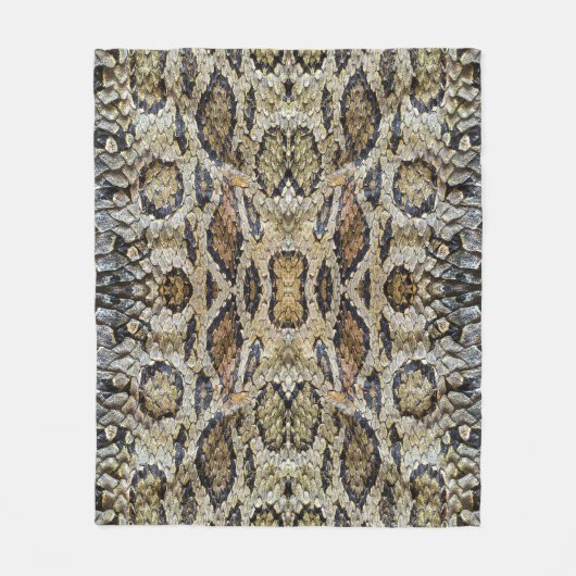 Slanghuid Patroon Textuur Fleece Deken (Voorkant)