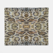 Slanghuid Patroon Textuur Fleece Deken (Voorkant (Horizontaal))