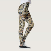 Slanghuid Patroon Textuur Leggings (Rechts)