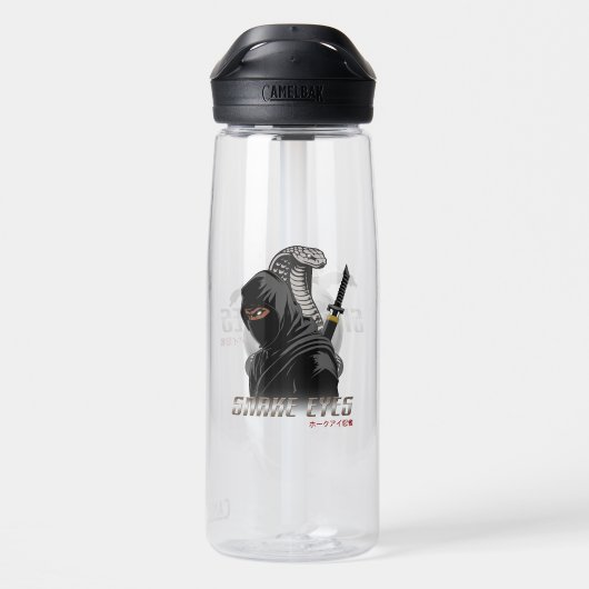 Slangogen Ninja | 740ml Waterfles (Achterkant)
