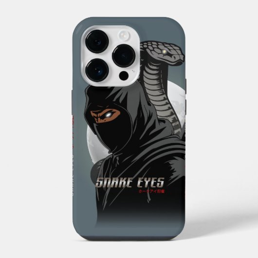 Slangogen Ninja iPhone Hoesje (Achterkant)