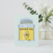 Slangolie alternatieve geneeskunde briefkaart (Staand voorkant)