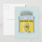 Slangolie alternatieve geneeskunde briefkaart (Voorkant / Achterkant)