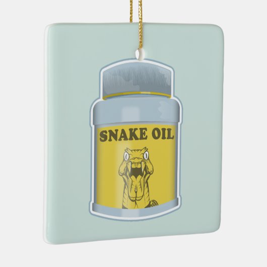 Slangolie alternatieve geneeskunde keramisch ornament (Rechts)