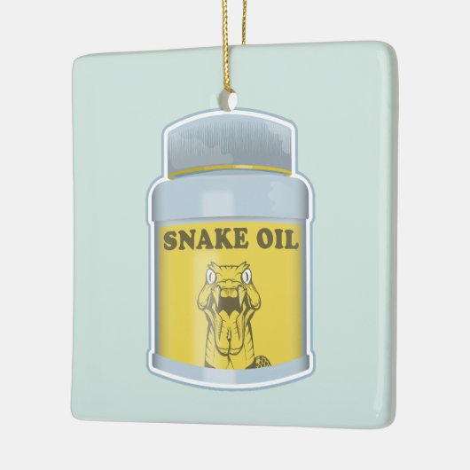 Slangolie alternatieve geneeskunde keramisch ornament (Links)